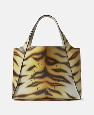 Stella McCartney - Stella Logo Tiger Striped Tote Bag