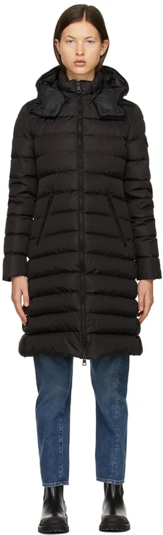 Moncler Black Born To Protect Down Lemenez Coat