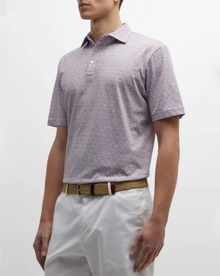 Men's Pilot Mill Surf's Up Printed Polo Shirt