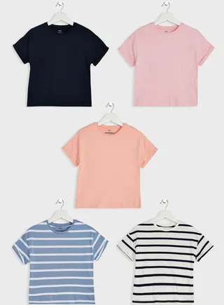 Kids 5 Pack Assorted Top