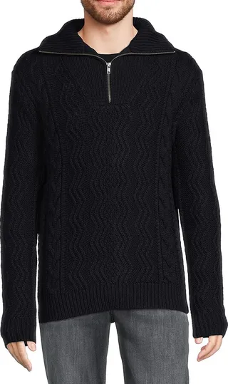 Roman 6336 Wool Half Zip Sweater