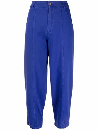 High-Waisted Cropped Trousers