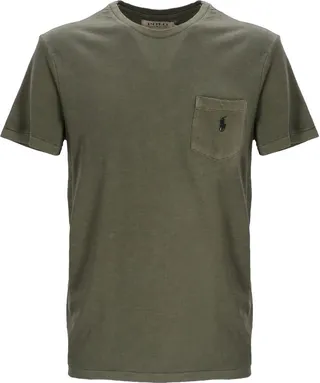 logo-embroidered pocket T-shirt