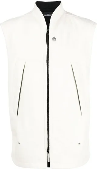 Zip-Up Sleeveless Gilet