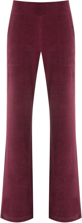 Plush Straight-Leg Trousers