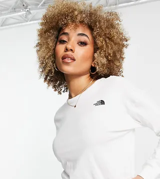 The North Face Ensei long sleeve top in white Exclusive at ASOS