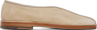 LEMAIRE Beige Flat Piped Slippers