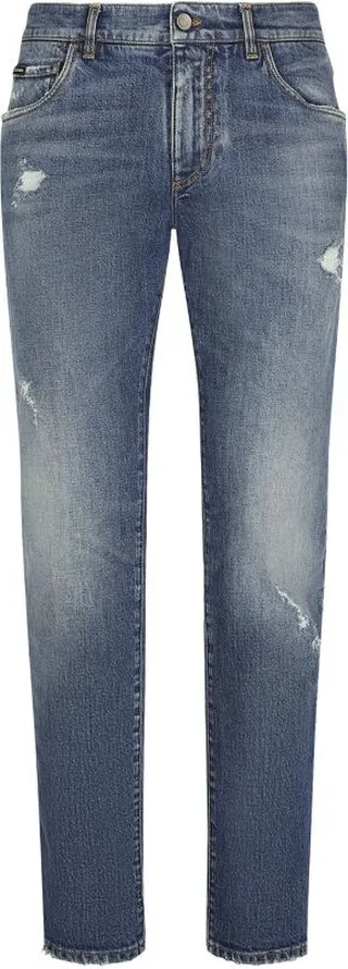 Dolce & Gabbana Distressed Slim Jeans