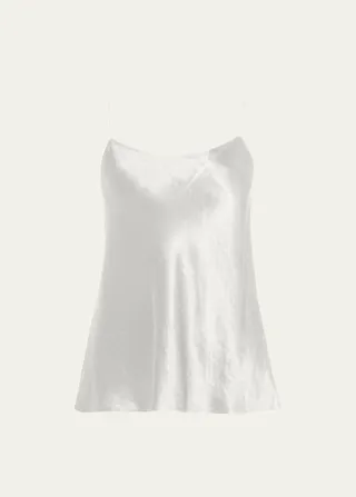 Satin Scoop-Neck Cami