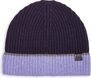Cashmere Ribbed Knit Beanie