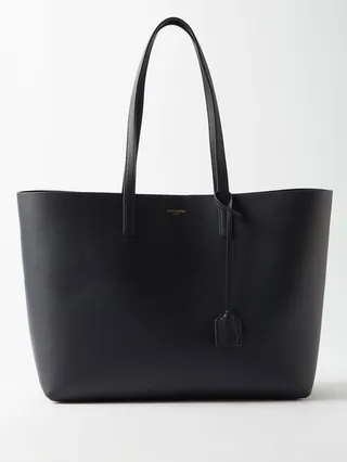 Shopper Textured-leather Tote Bag