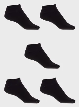 5 Pack Cotton Rich Trainer Liner Socks