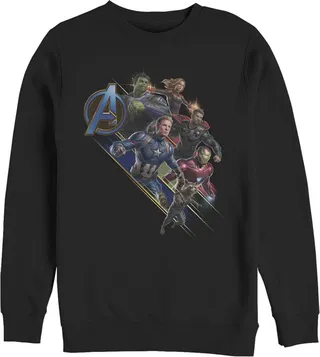 Men's Marvel Avengers: Endgame Hero Streaks Sweatshirt - Black - Medium