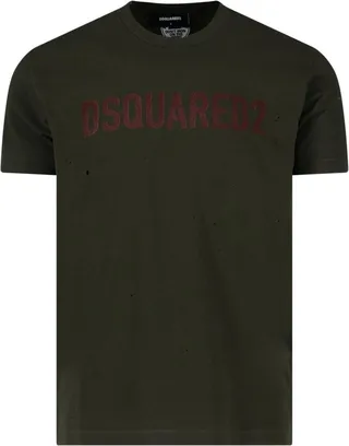 Dsquared2 Logo Printed Crewneck T-Shirt