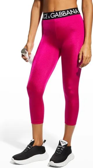 DG Pop Midi Leggings with Banded Waist