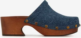 Chloé Aurna Denim Clogs