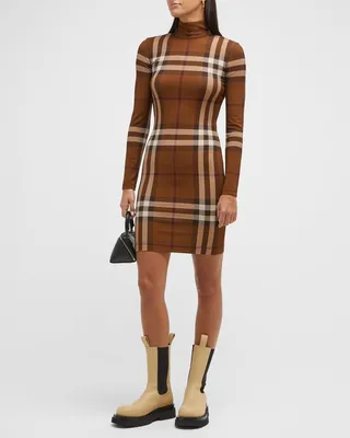 Gemma Check-Print Dress