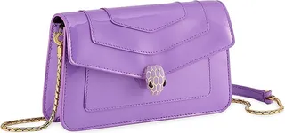 Serpenti Forever Leather Chain Pochette Bag