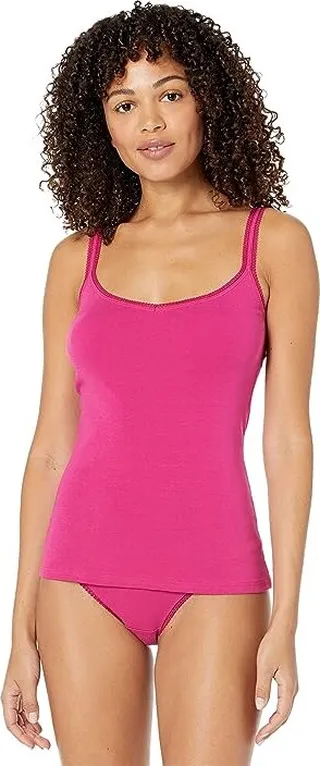 OnGossamer Cabana Cotton Reversible Camisole (Deep Magenta) Women's Pajama