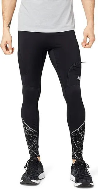 New Balance Impact Run Heat Tights (Black Reflective) Men's Casual Pants