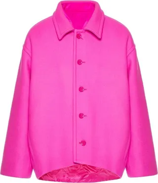Pink Reversible Wool Jacket