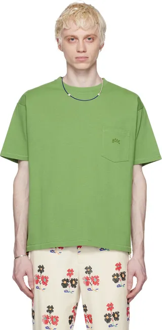 Bode Green Pocket T-Shirt