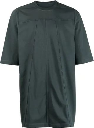 gathered cotton T-shirt