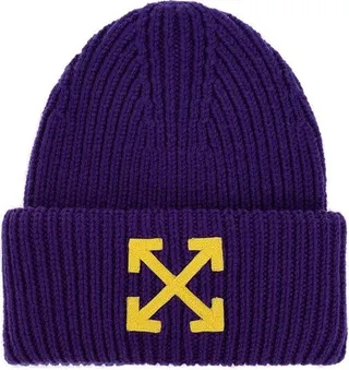 Off-White Arrows Logo Detailed Beanie