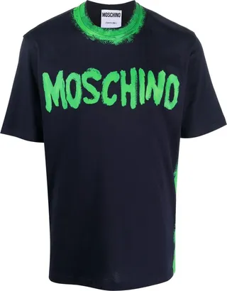 logo-print detail T-shirt
