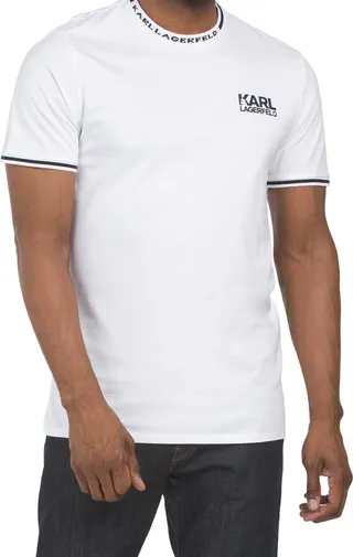 Rib Knit Trim Tee
