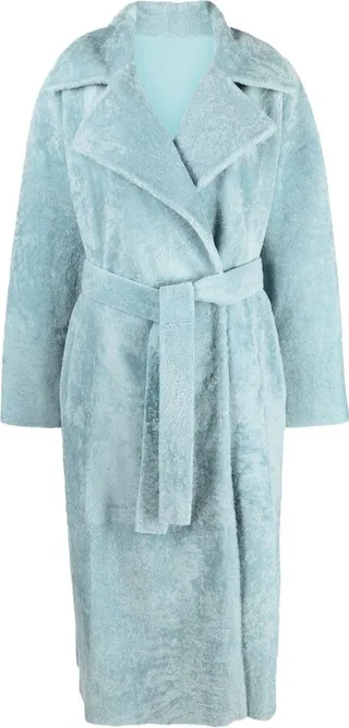 Tana wool-trim lambskin coat