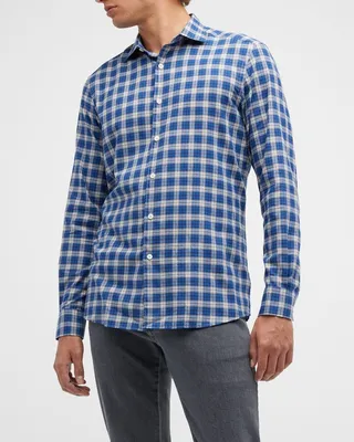 Men's Macro-Check Sport Shirt