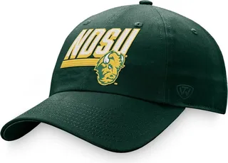 Men's Top of the World Green Ndsu Bison Slice Adjustable Hat