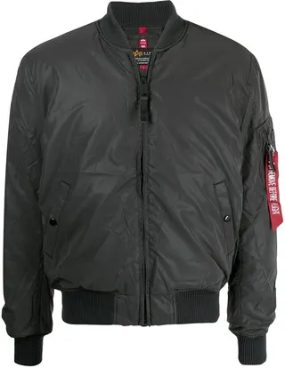 Padded Logo Bomber Jacket
