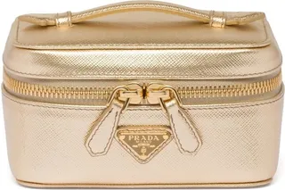 Saffiano leather jewellery case