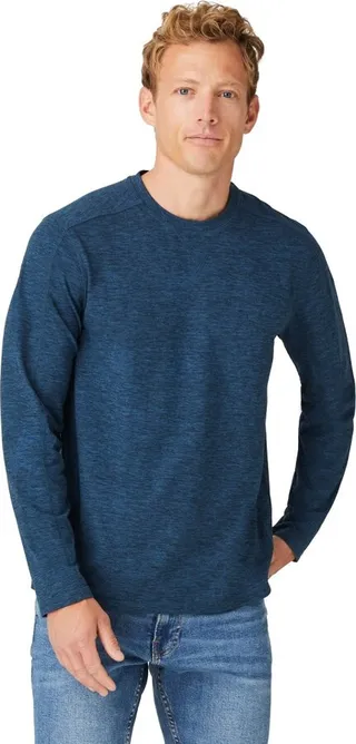 Free Country Men's FreeCycle® Sueded Long Sleeve Crew Neck Deep Navy S