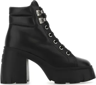 Miu Miu Lace-Up Heeled Boots