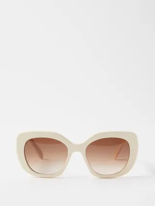 Triomphe Story Square Acetate Sunglasses