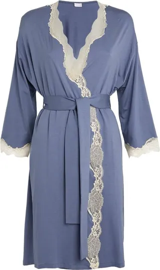 Zimmerli Lace-Trim Robe