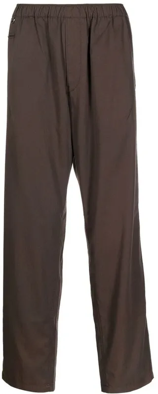 Cotton Straight-Leg Trousers
