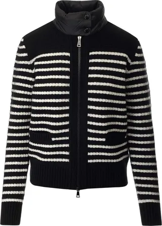 Moncler High-Neck Zip-Up Padded Jacket
