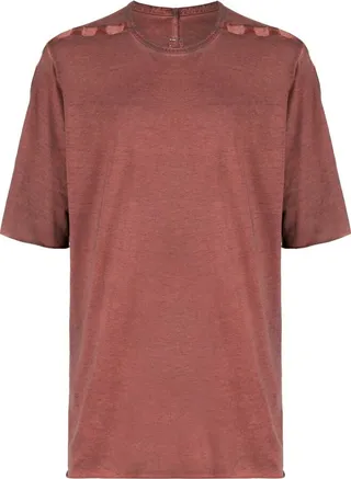 contrast-trim cotton T-shirt