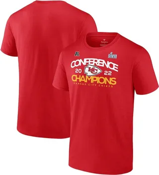 Men's Fanatics Branded Red Kansas City Chiefs 2022 Afc Champions Shadow Cast T-shirt