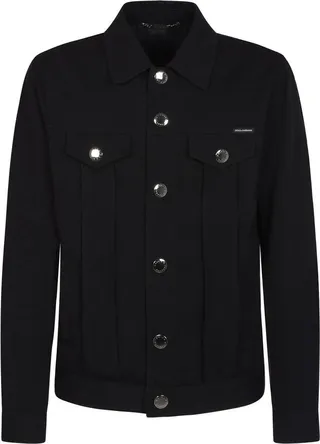 Dolce & Gabbana Buttoned Long-Sleeved Denim Jacket