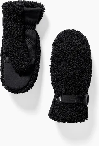 Black Sherpa Mittens