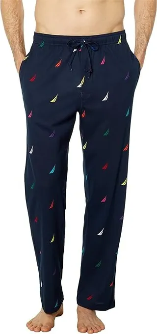 Nautica Pride J-Class Print Sleep Pants (Navy) Men's Clothing