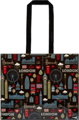 Harrods Glitter London Shoulder Bag