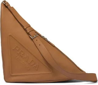 Leather Triangle Shoulder Bag