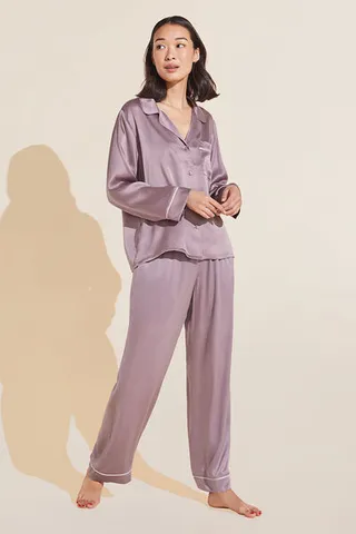 Inez Washable Silk Long PJ Set