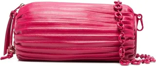 Pleated Leather Shoulder Bag